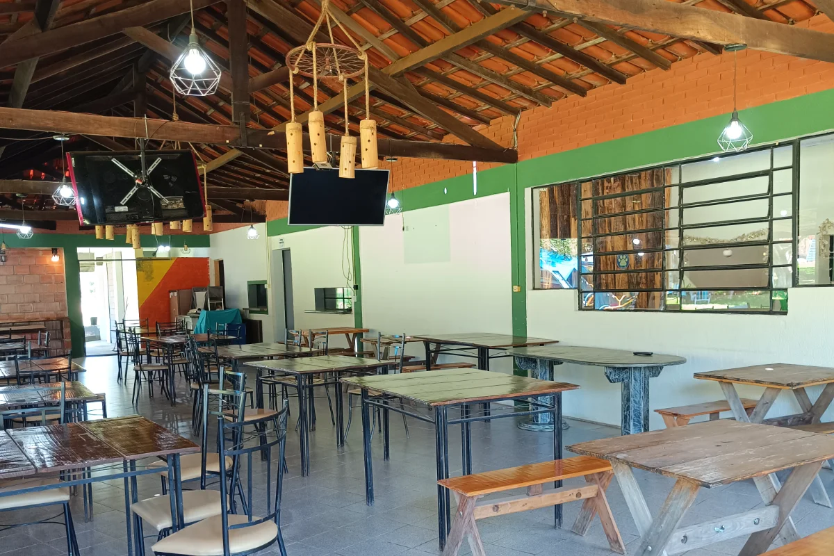 Área de alimentação camping