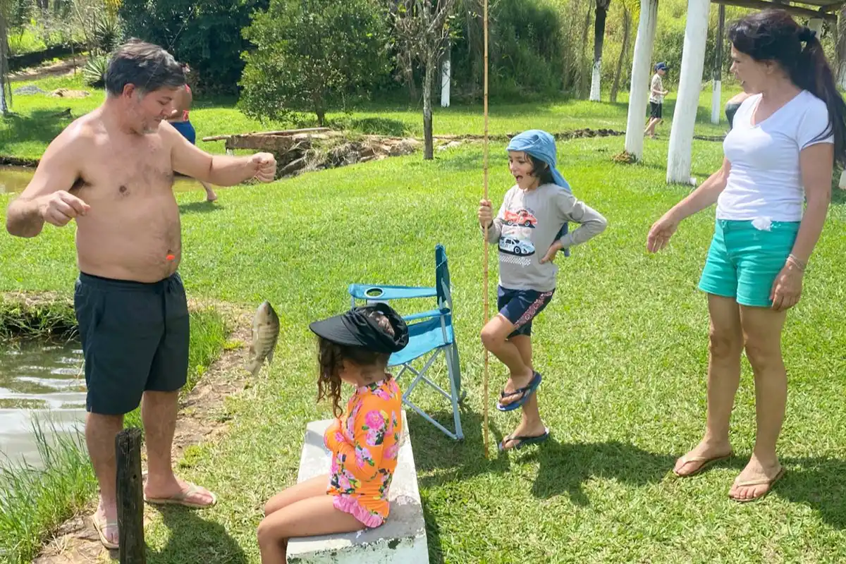Ambiente familiar no Park dos Lagos